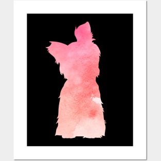 Pink Yorkie - Yorkshire Terrier Posters and Art